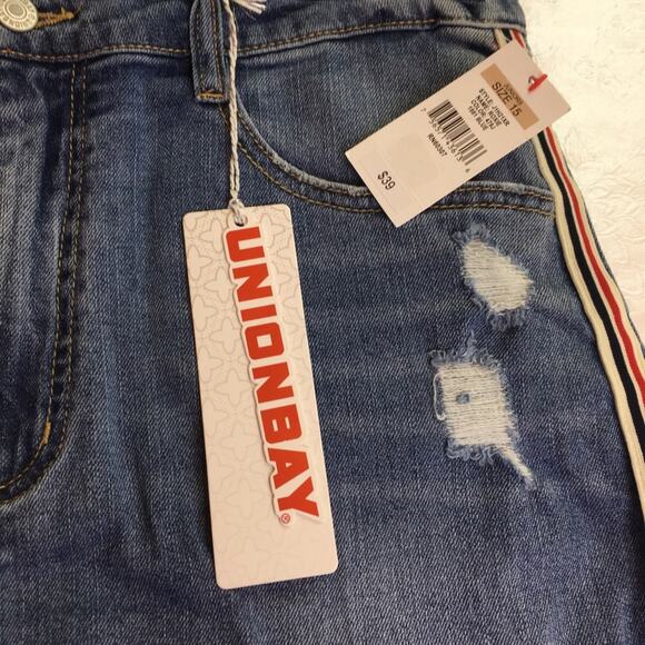 Unionbay Roxie Denim Shorts 1981 Blue Juniors 15 - Picture 5 of 13